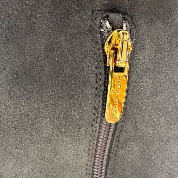 SERGIO ROSSI BOTFORT WOMEN TALL 👢 BOOTS SUEDE LEATHER GREY SIZE38 - Picture 12 of 13